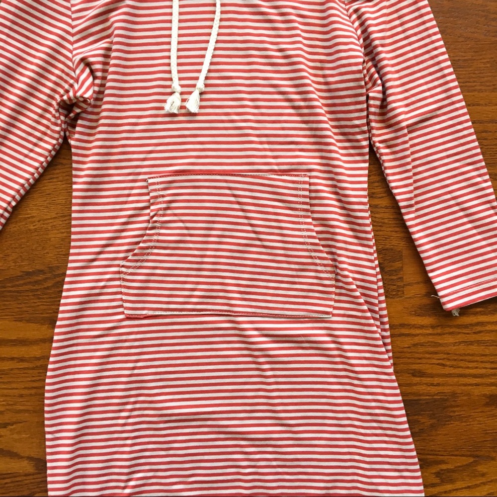 Ya Los Angeles 3/4-Sleeve Hooded Sweatshirt Dress - Picture 3 of 3
